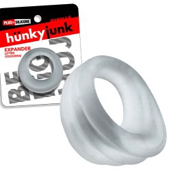 HÜNKYJUNK EXPANDER Scoop-Style Cockring Clear Steam