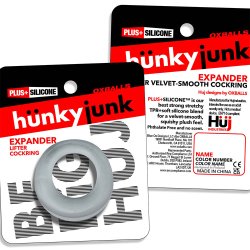 HÜNKYJUNK EXPANDER Scoop-Style Cockring Clear Steam