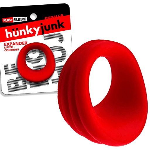 HÜNKYJUNK EXPANDER Scoop-Style Cockring Red Velvet
