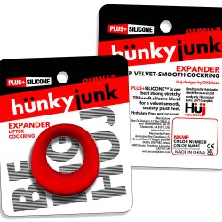 HÜNKYJUNK EXPANDER Scoop-Style Cockring Red Velvet
