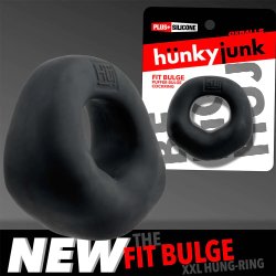 HÜNKYJUNK FIT BULGE Hung-Style Cockring Black Fog