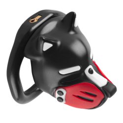 COCKLOCK Puppy Peniskäfig 4.5 x 3.2 cm Schwarz/Rot