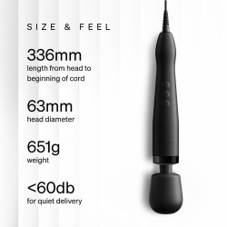 DOXY Original 2.0 Wand-Massager mit Netzkabel Schwarz
