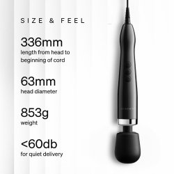 DOXY Die Cast Max Wand-Massager mit Netzkabel Schwarz