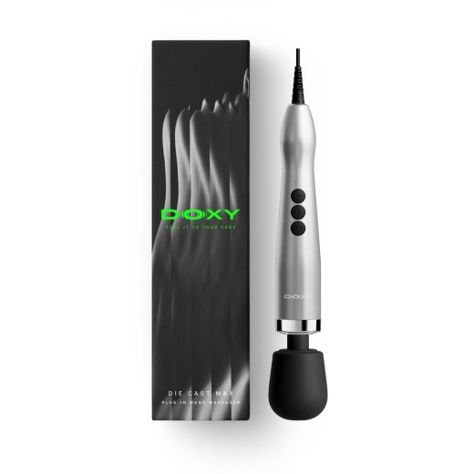 DOXY Die Cast Max Wand-Massager mit Netzkabel Silber