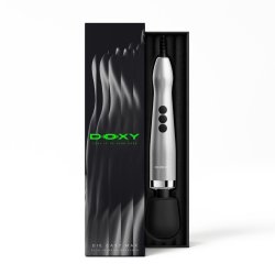 DOXY Die Cast Max Wand-Massager mit Netzkabel Silber