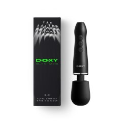 DOXY Go Mini-Wand-Massager aus Aluminium Schwarz