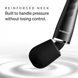 DOXY Go Mini-Wand-Massager aus Aluminium Schwarz