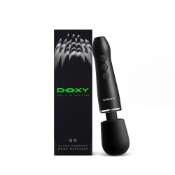 DOXY Go Mini-Wand-Massager aus Aluminium Schwarz