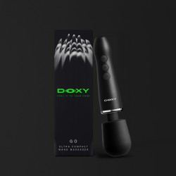 DOXY Go Mini-Wand-Massager aus Aluminium Schwarz