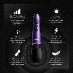 DOXY Go Mini-Wand-Massager aus Aluminium Violett