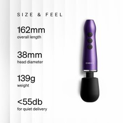 DOXY Go Mini-Wand-Massager aus Aluminium Violett