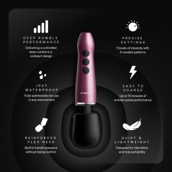 DOXY Go Mini-Wand-Massager aus Aluminium Pink