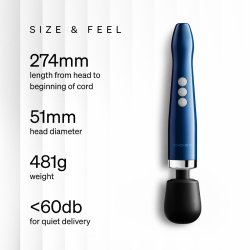 DOXY Die Cast Compact Wand-Massager Kabellos Blau