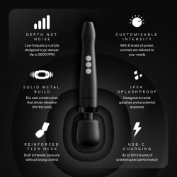 DOXY Die Cast Compact Wand-Massager Kabellos Schwarz