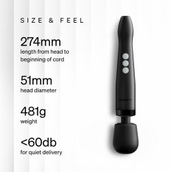 DOXY Die Cast Compact Wand-Massager Kabellos Schwarz