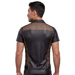 NEK Shirt im Wetlook Schwarz/Bronze