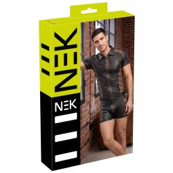 NEK Shirt im Wetlook Schwarz/Bronze