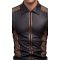 NEK Shirt im Wetlook Schwarz/Bronze