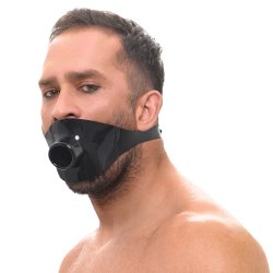 THE LATE X COLLECTION Mundknebel aus Latex Schwarz