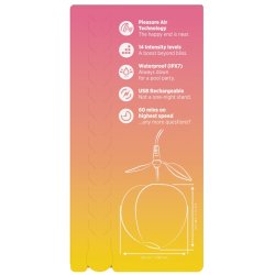 ROMP Pink Peach Klitoral Pulsator mit Pleasure Air Technologie