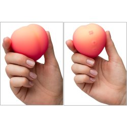 ROMP Pink Peach Klitoral Pulsator mit Pleasure Air Technologie