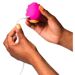 ROMP Rose Klitoral Pulsator mit Pleasure Air Technologie Pink