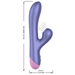 ROMP Pulse Rabbit Vibrator mit Klitoris Pulsator Violett