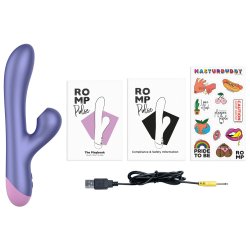 ROMP Pulse Rabbit Vibrator mit Klitoris Pulsator Violett