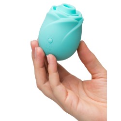 ROMP Rose Glow Klitoral Pulsator mit Pleasure Air Technologie Blau