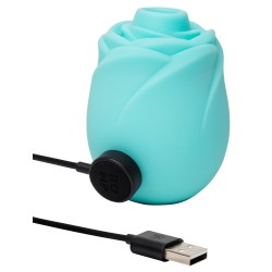ROMP Rose Glow Klitoral Pulsator mit Pleasure Air Technologie Blau