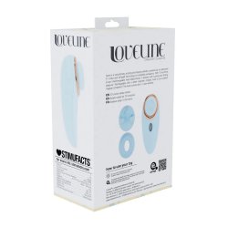 LOVELINE Aurie AirTap Vibrator mit 2 Aufsätzen Blau