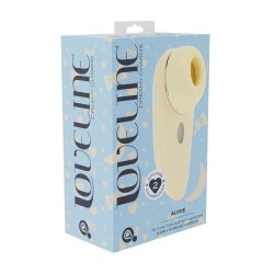 LOVELINE Aurie AirTap Vibrator mit 2 Aufsätzen Gelb