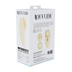 LOVELINE Aurie AirTap Vibrator mit 2 Aufsätzen Gelb