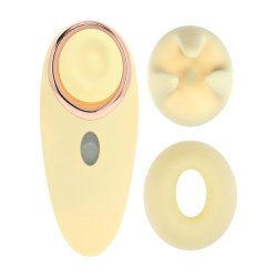 LOVELINE Aurie AirTap Vibrator mit 2 Aufsätzen Gelb