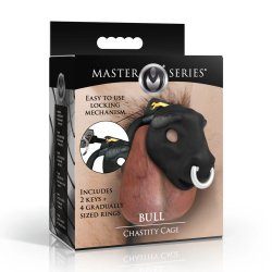 MASTER SERIES Bull Peniskäfig Schwarz