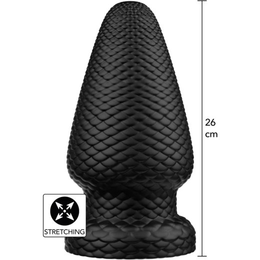HIDDEN DESIRE Extreme Anal Gear Giant Dragon Analplug XXXL Schwarz