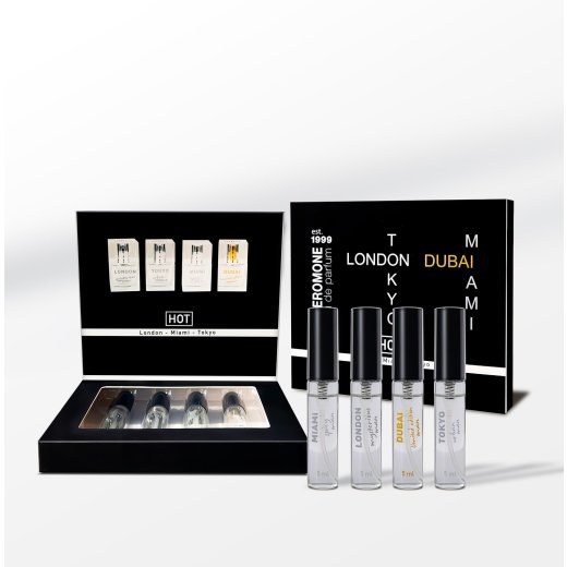 HOT Pheromone Parfum Box Men 4 x 5 ml