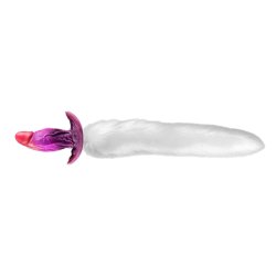 KINKY PUPPY Purplelien Fuchsschwanz-Plug Weiss