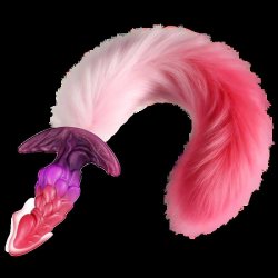 KINKY PUPPY Drakonyx Fuchsschwanz-Plug Rosa
