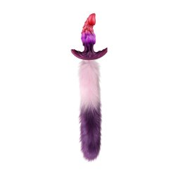 KINKY PUPPY Drakonyx Fuchsschwanz-Plug Rosa/Violett