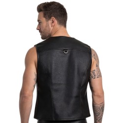 SVENJOYMENT Offene Weste Schwarz