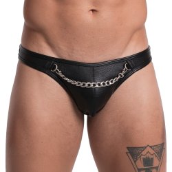 SVENJOYMENT Riostring mit Kette Schwarz