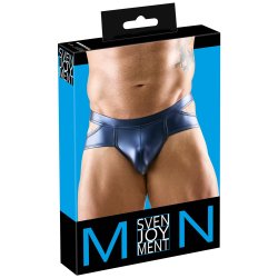 SVENJOYMENT Slip mit Cut-Outs Metallic-Blau