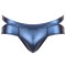 SVENJOYMENT Slip mit Cut-Outs Metallic-Blau