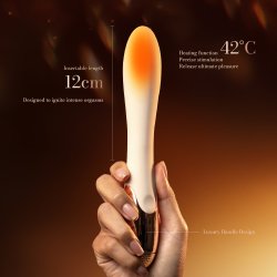 KISSKY Lust Muse Luxurious Vibrator mit Wärme-Funktion Nude