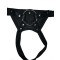 THE VICE The Crotch Rocket Strap-On Harness aus Leder Schwarz
