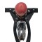 THE VICE The Crotch Rocket Strap-On Harness aus Leder Schwarz