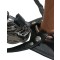 THE VICE The Crotch Rocket Strap-On Harness aus Leder Schwarz
