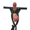 THE VICE The Crotch Rocket Strap-On Harness aus Leder Schwarz